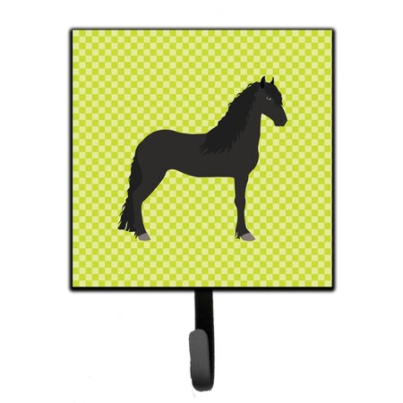 Carolines Treasures Friesian Horse Green Leash or Key Holder BB7741SH4